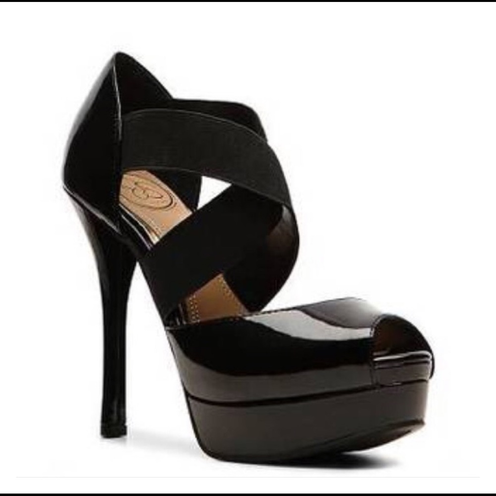 Jessica Simpson Black Straps Heels
